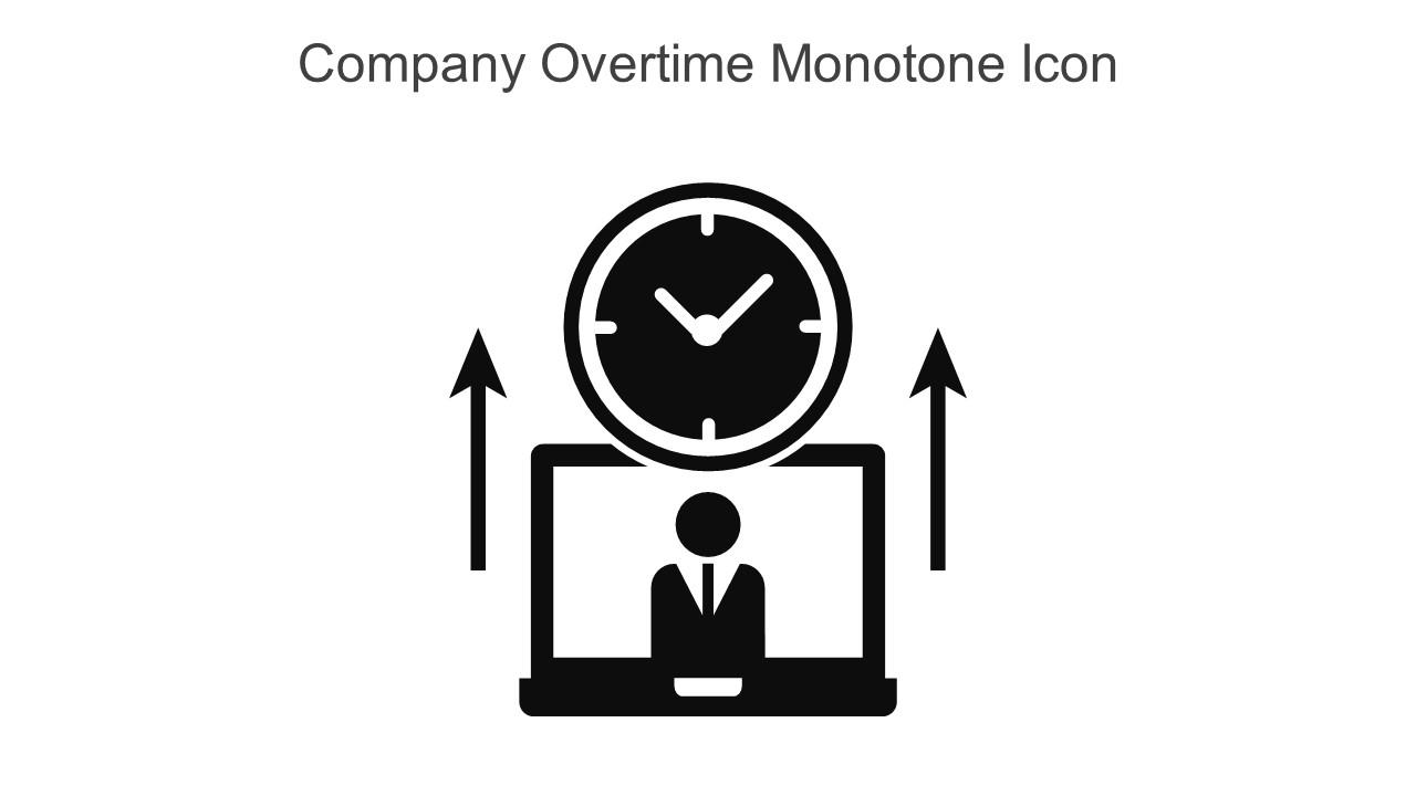 Company Overtime Monotone Icon In Powerpoint Pptx Png And Editable Eps Format