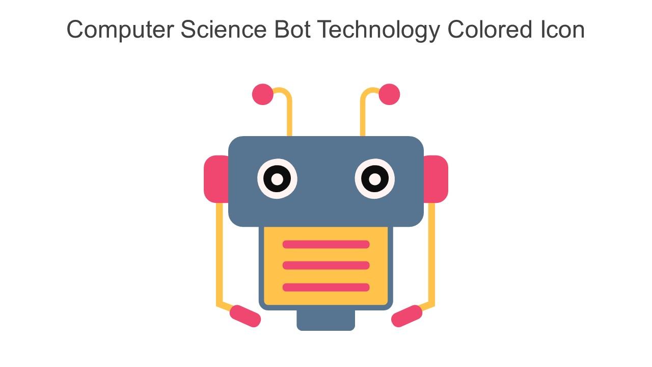 Computer Science Bot Technology Colored Icon In Powerpoint Pptx Png And Editable Eps Format