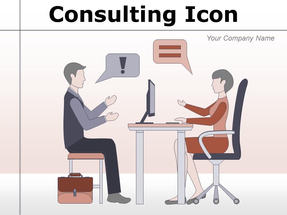 Consulting Icon Conversation Business Arrows Statement Performance Communication