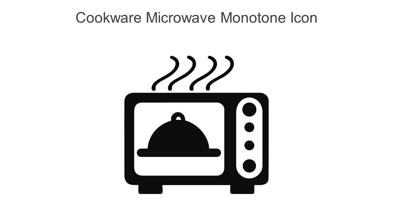 Cookware Microwave Monotone Icon In Powerpoint Pptx Png And Editable Eps Format