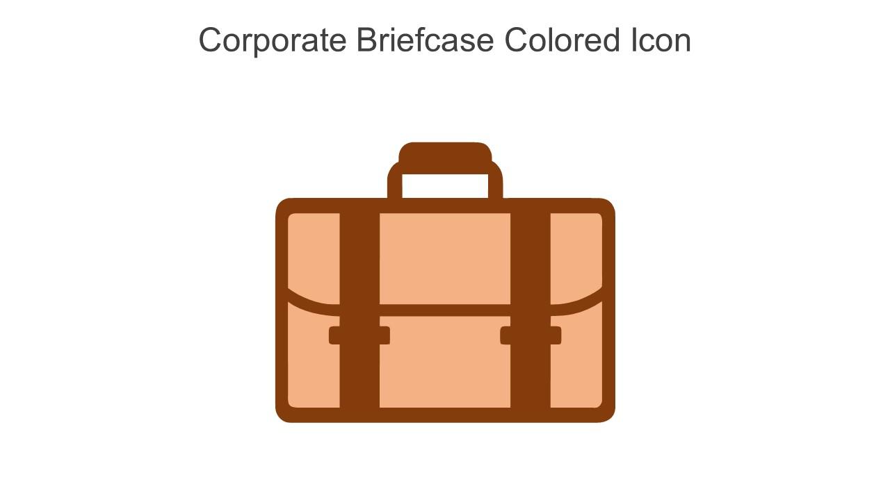 Corporate Briefcase Colored Icon In Powerpoint Pptx Png And Editable Eps Format