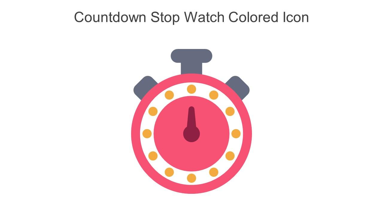 Countdown Stop Watch Colored Icon In Powerpoint Pptx Png And Editable Eps Format