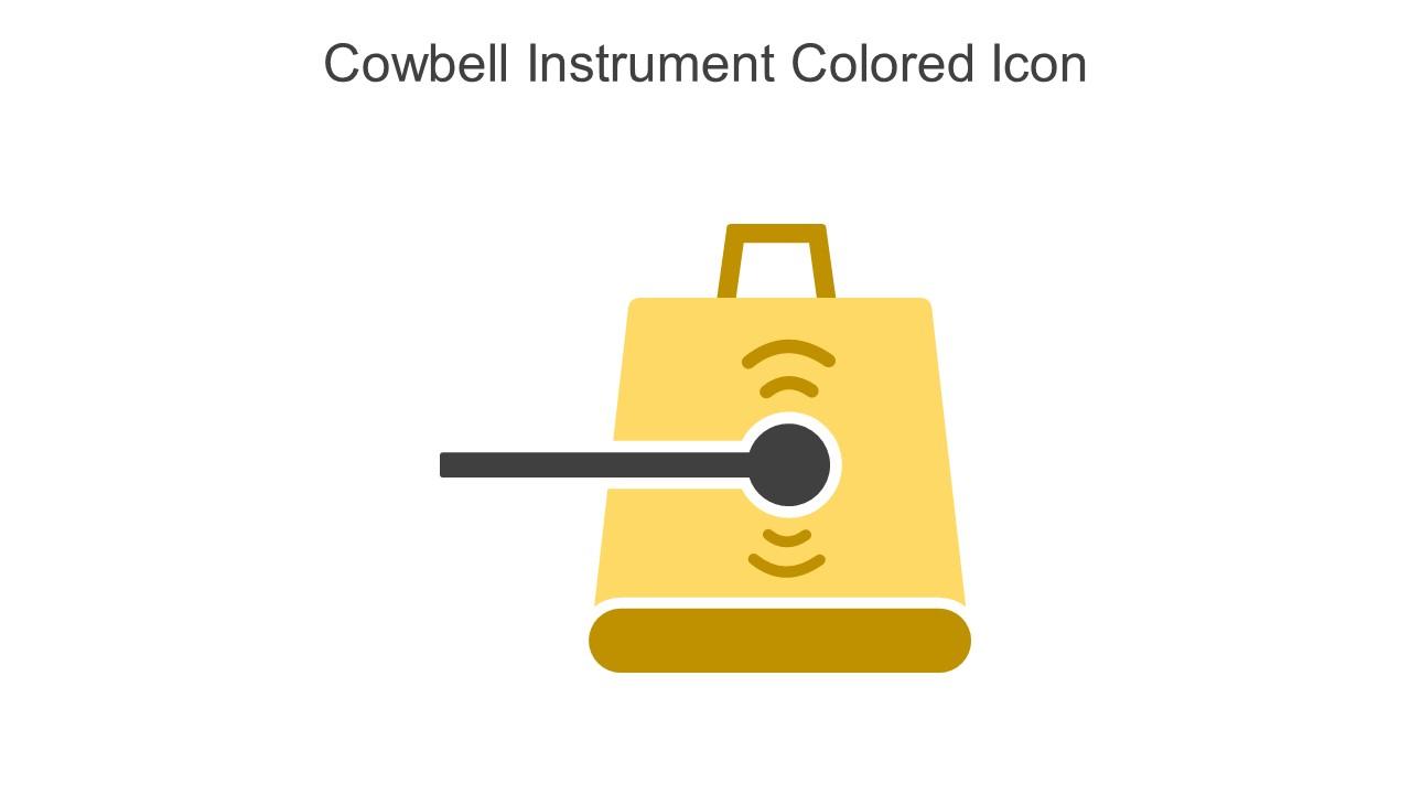 Cowbell Instrument Colored Icon In Powerpoint Pptx Png And Editable Eps Format