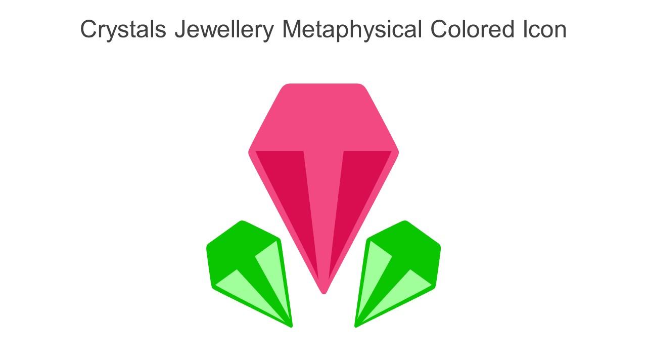 Crystals Jewellery Metaphysical Colored Icon In Powerpoint Pptx Png And Editable Eps Format