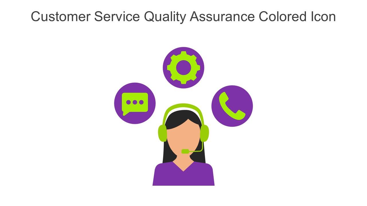 Customer Service Quality Assurance Colored Icon In Powerpoint Pptx Png And Editable Eps Format