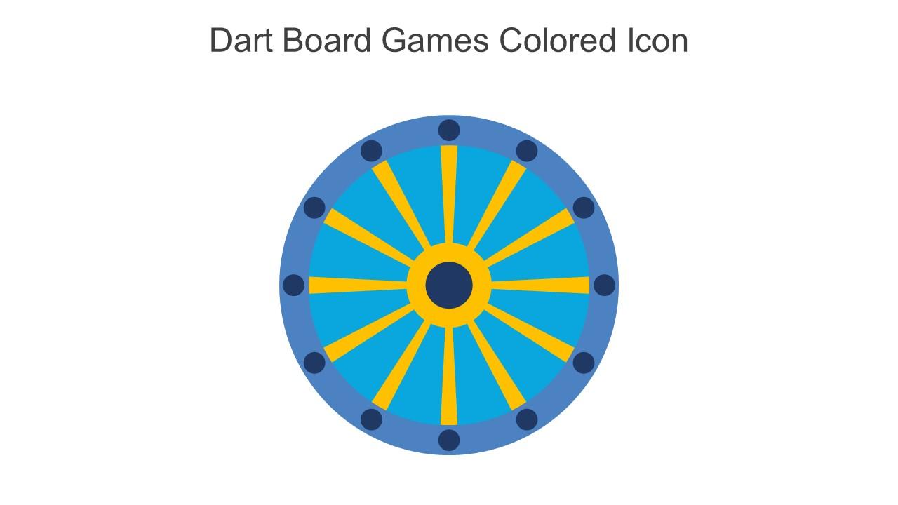 Dart Board Games Colored Icon In Powerpoint Pptx Png And Editable Eps Format