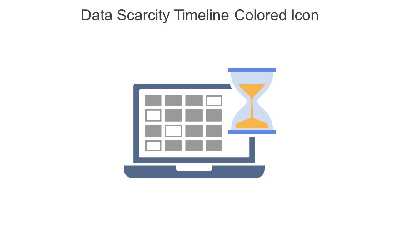 Data Scarcity Timeline Colored Icon In Powerpoint Pptx Png And Editable Eps Format