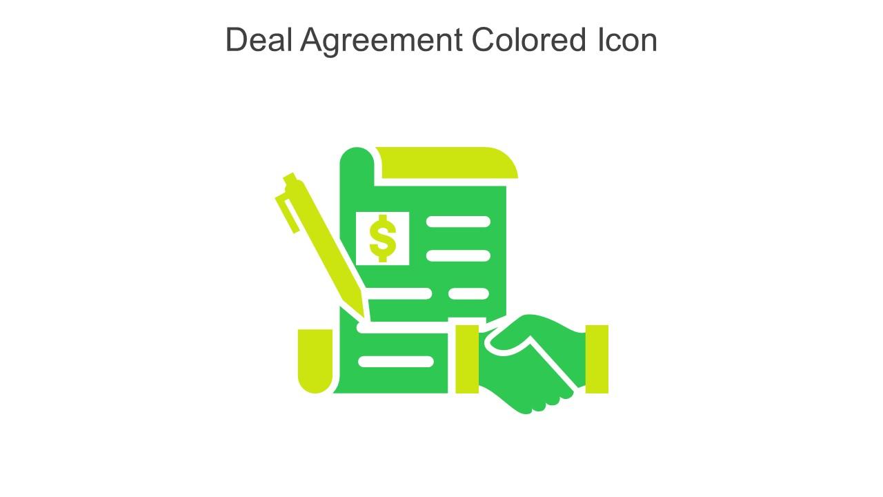 Deal Agreement Colored Icon In Powerpoint Pptx Png And Editable Eps Format