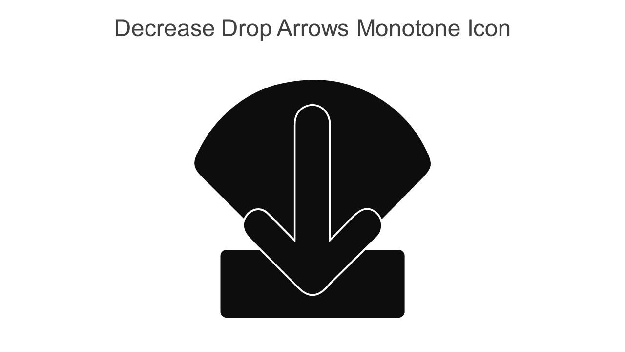Decrease Drop Arrows Monotone Icon In Powerpoint Pptx Png And Editable Eps Format