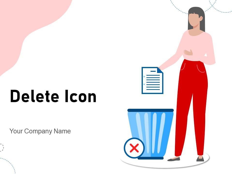 Delete Icon Database Business Indicating Presentation Sensitive