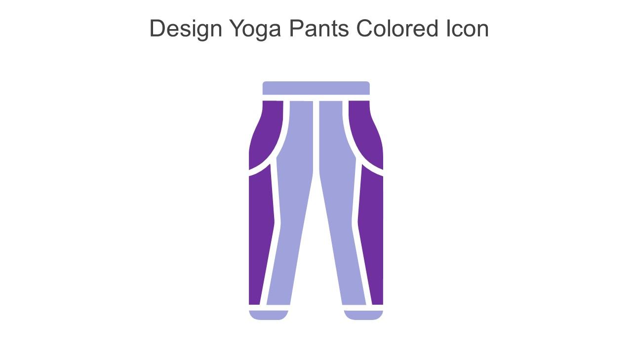 Design Yoga Pants Colored Icon In Powerpoint Pptx Png And Editable Eps Format