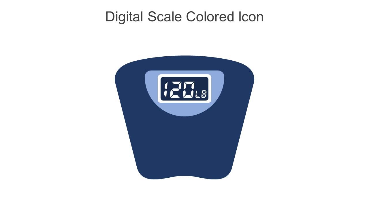 Digital Scale Colored Icon In Powerpoint Pptx Png And Editable Eps Format