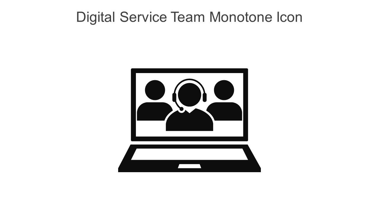 Digital Service Team Monotone Icon In Powerpoint Pptx Png And Editable Eps Format
