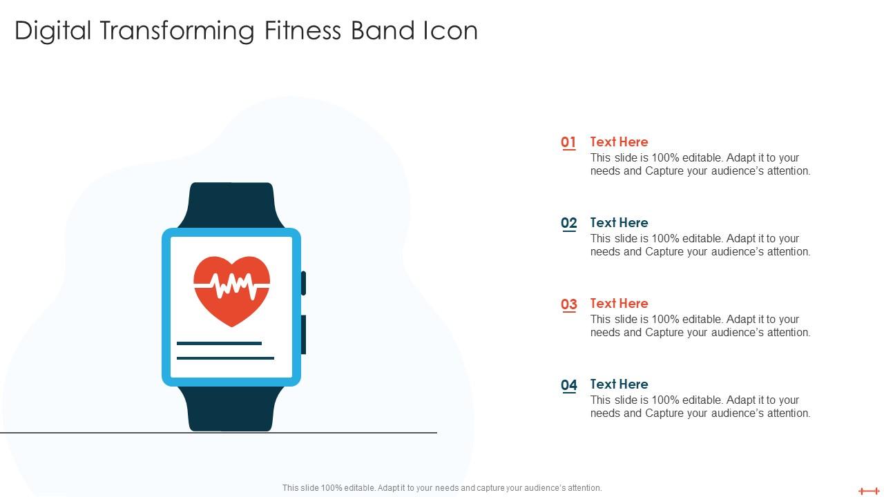 Digital Transforming Fitness Band Icon