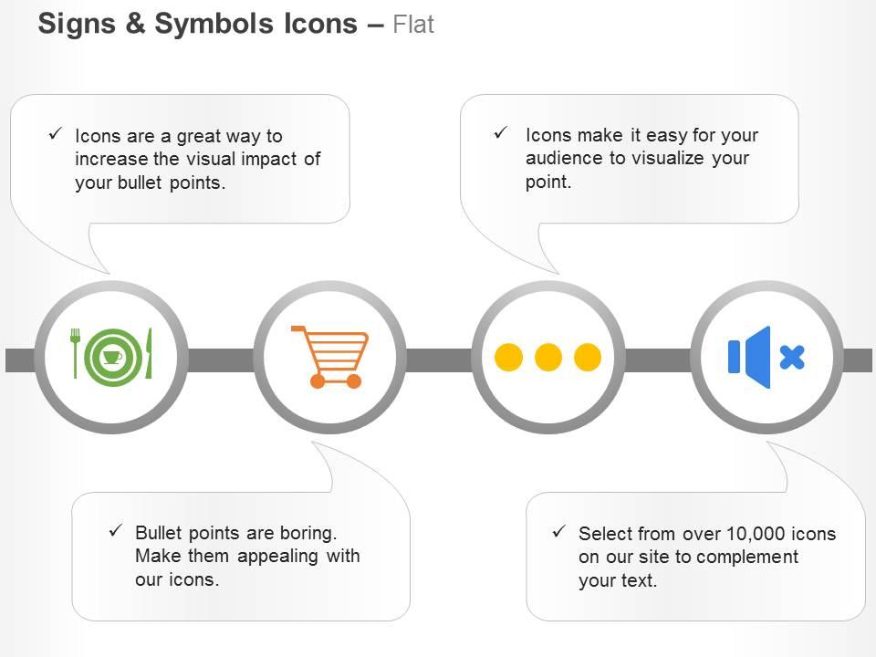 dinner_shopping_no_sound_process_ppt_icons_graphics_Slide01