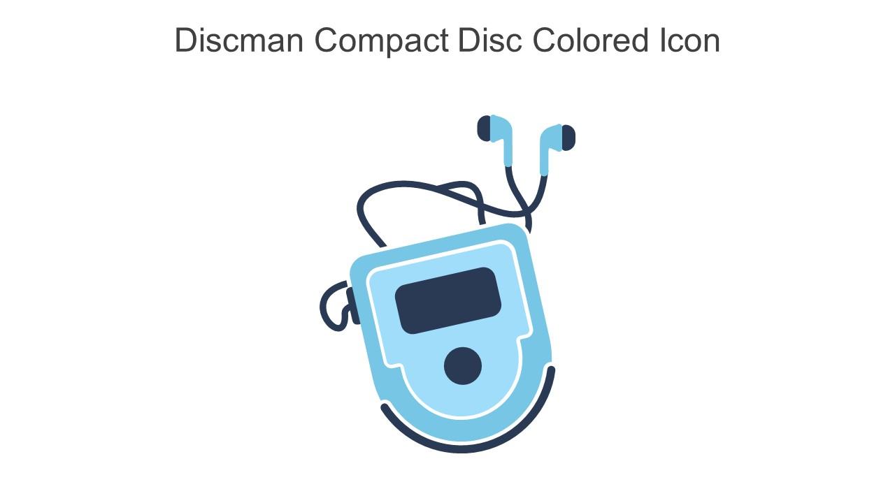 Discman Compact Disc Colored Icon In Powerpoint Pptx Png And Editable Eps Format