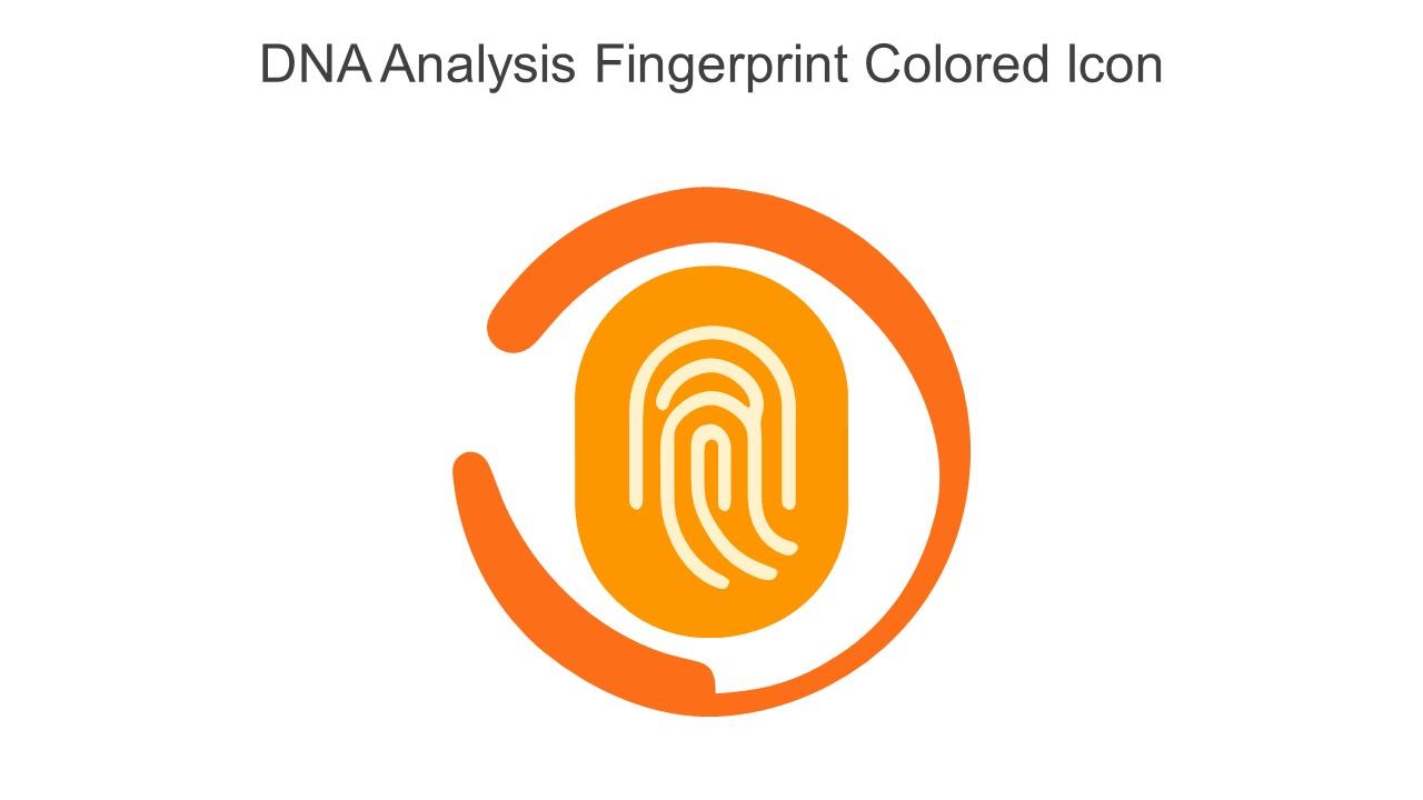 DNA Analysis Fingerprint Colored Icon In Powerpoint Pptx Png And Editable Eps Format