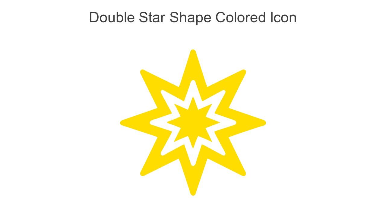 Double Star Shape Colored Icon In Powerpoint Pptx Png And Editable Eps Format