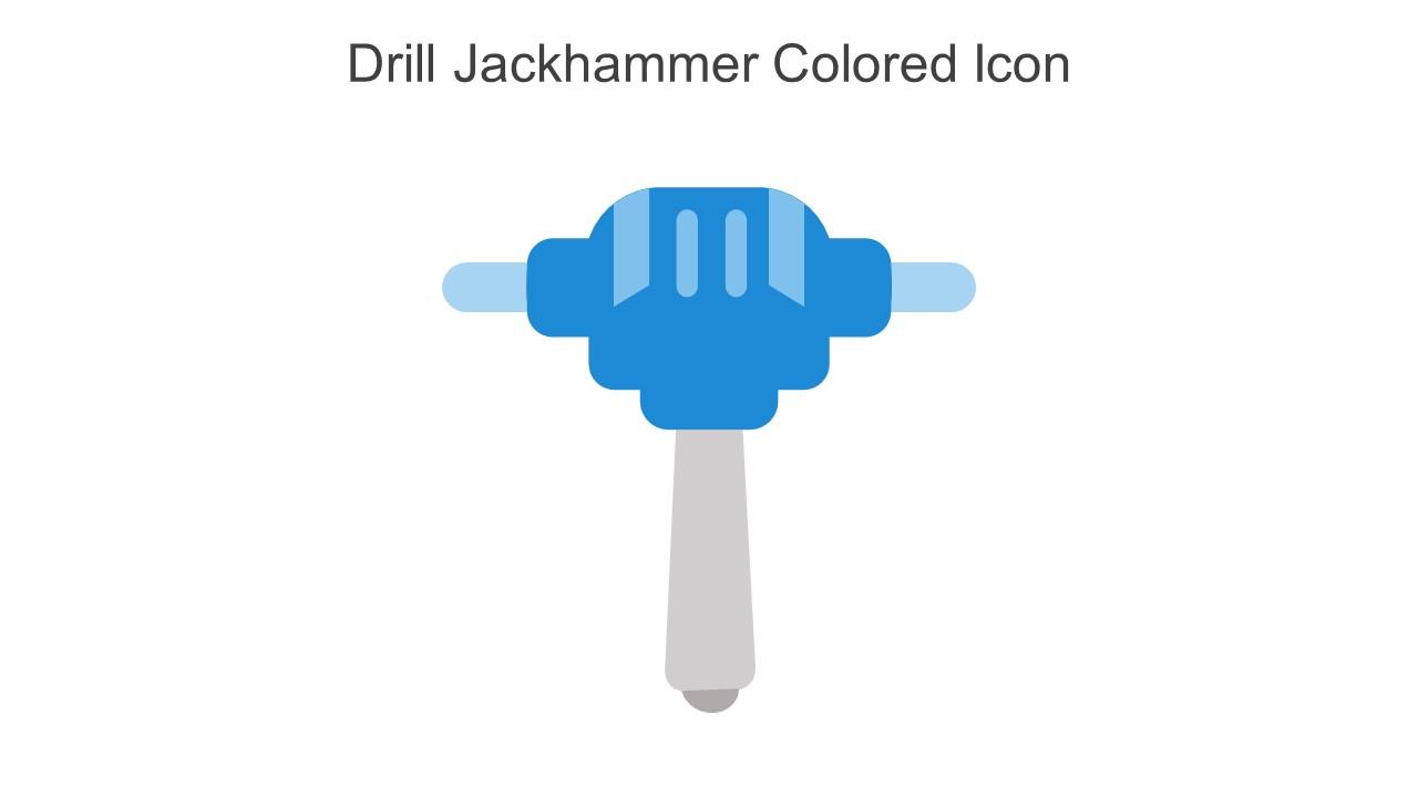 Drill Jackhammer Colored Icon In Powerpoint Pptx Png And Editable Eps Format