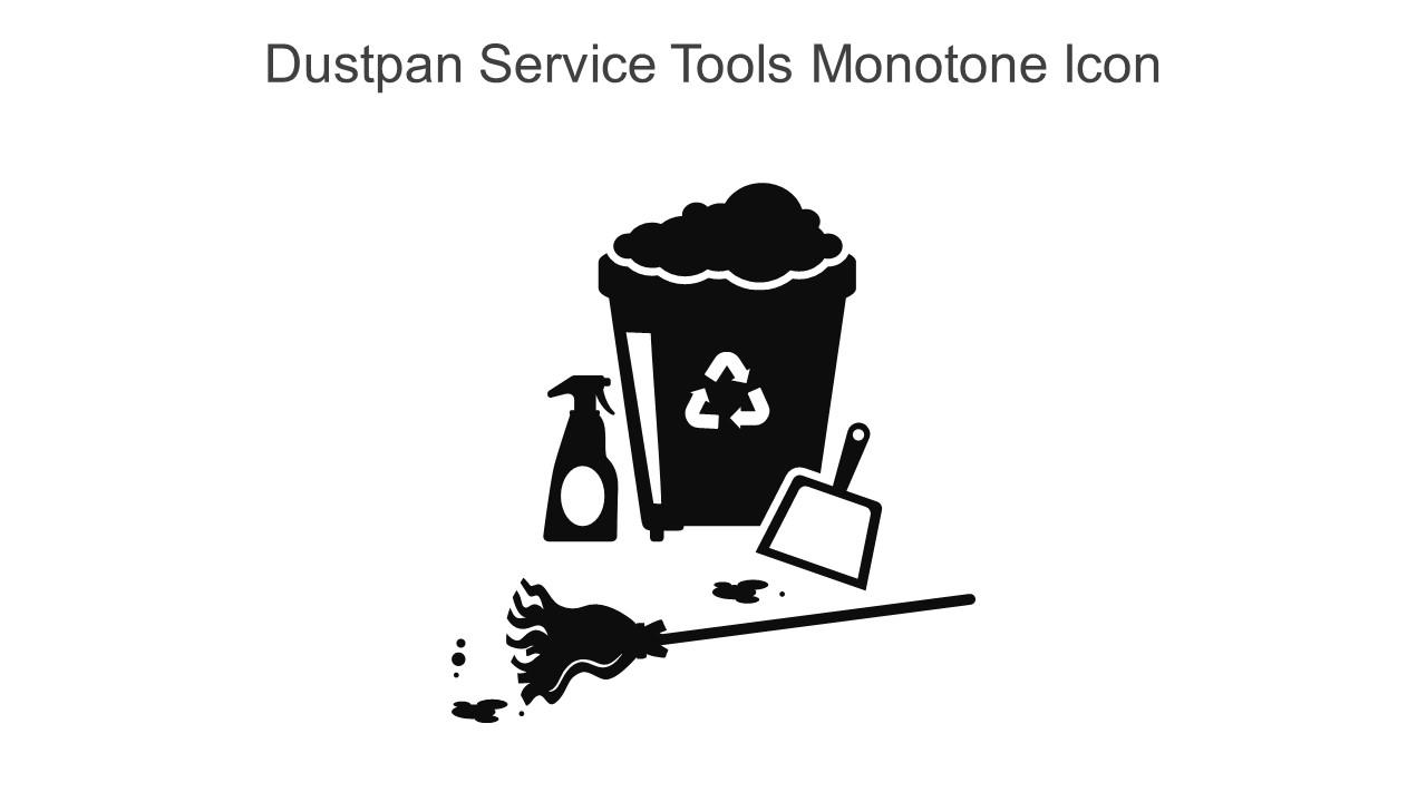 Dustpan Service Tools Monotone Icon In Powerpoint Pptx Png And Editable Eps Format