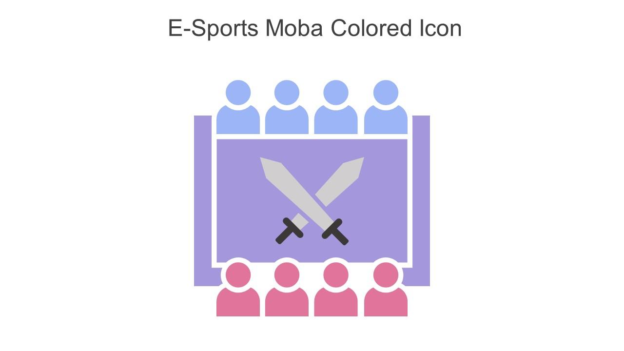 E Sports Moba Colored Icon In Powerpoint Pptx Png And Editable Eps Format