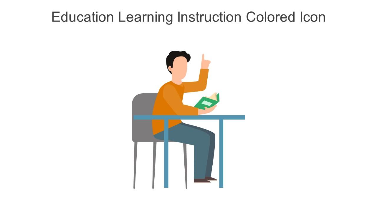 Education Learning Instruction Colored Icon In Powerpoint Pptx Png And Editable Eps Format