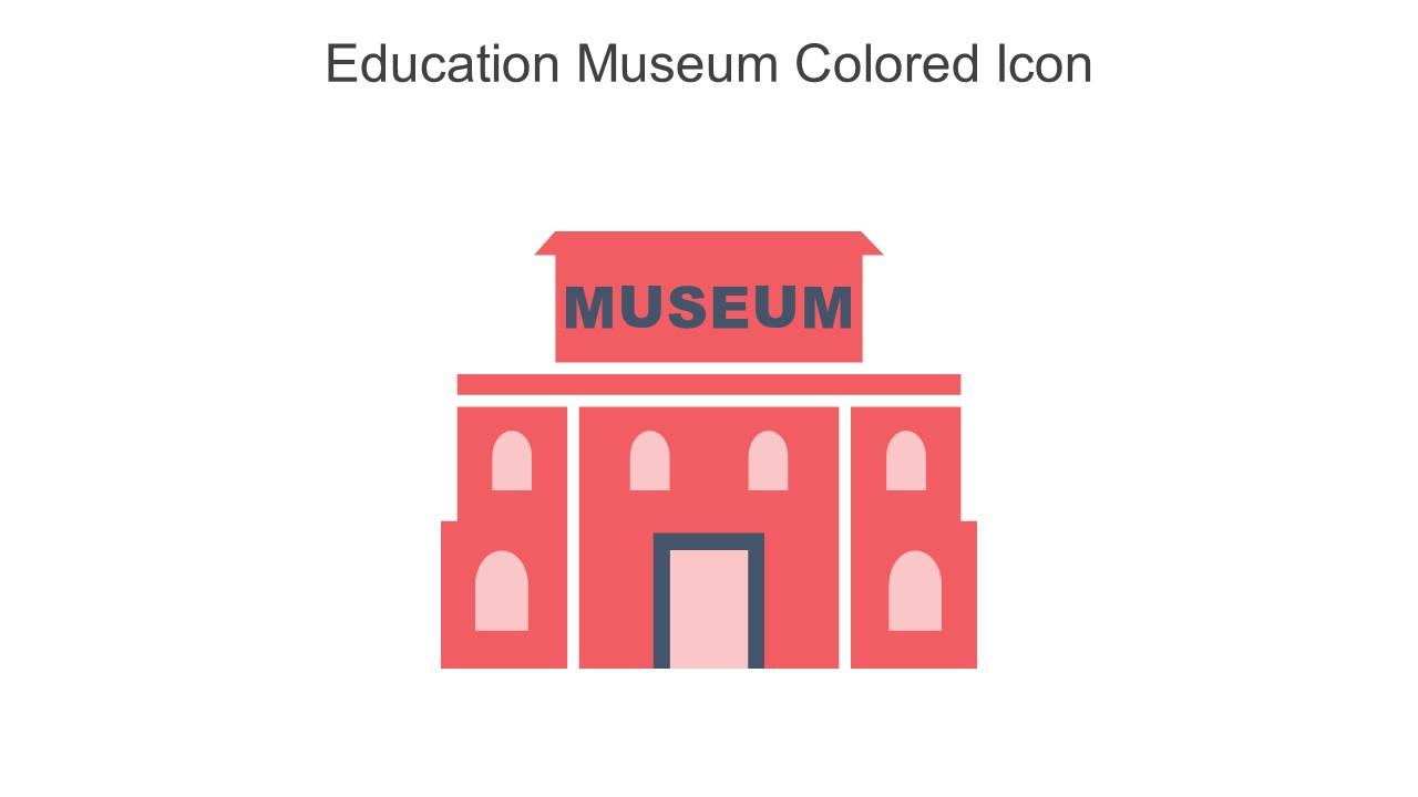 Education Museum Colored Icon In Powerpoint Pptx Png And Editable Eps Format