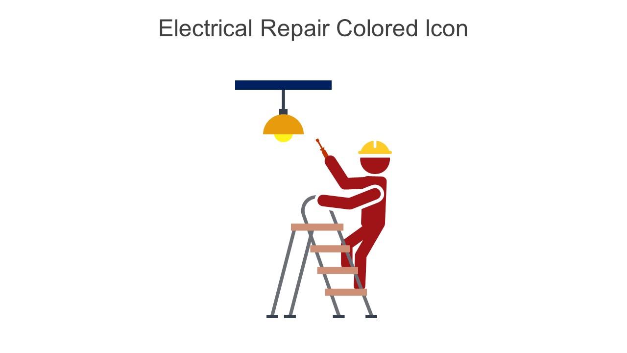 Electrical Repair Colored Icon In Powerpoint Pptx Png And Editable Eps Format