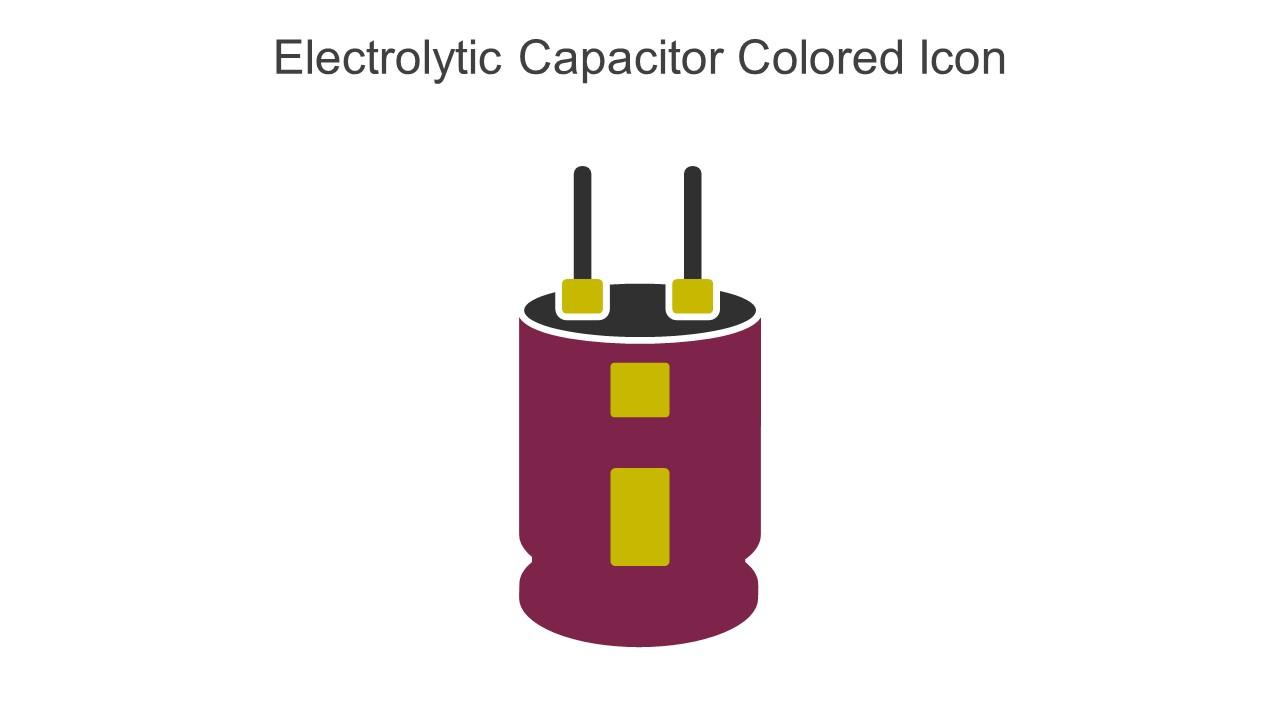 Electrolytic Capacitor Colored Icon In Powerpoint Pptx Png And Editable Eps Format