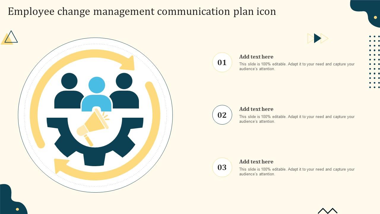 Employee Change Management Communication Plan Icon