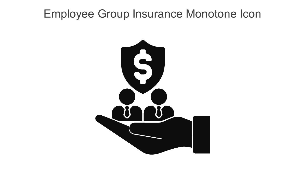 Employee Group Insurance Monotone Icon In Powerpoint Pptx Png And Editable Eps Format