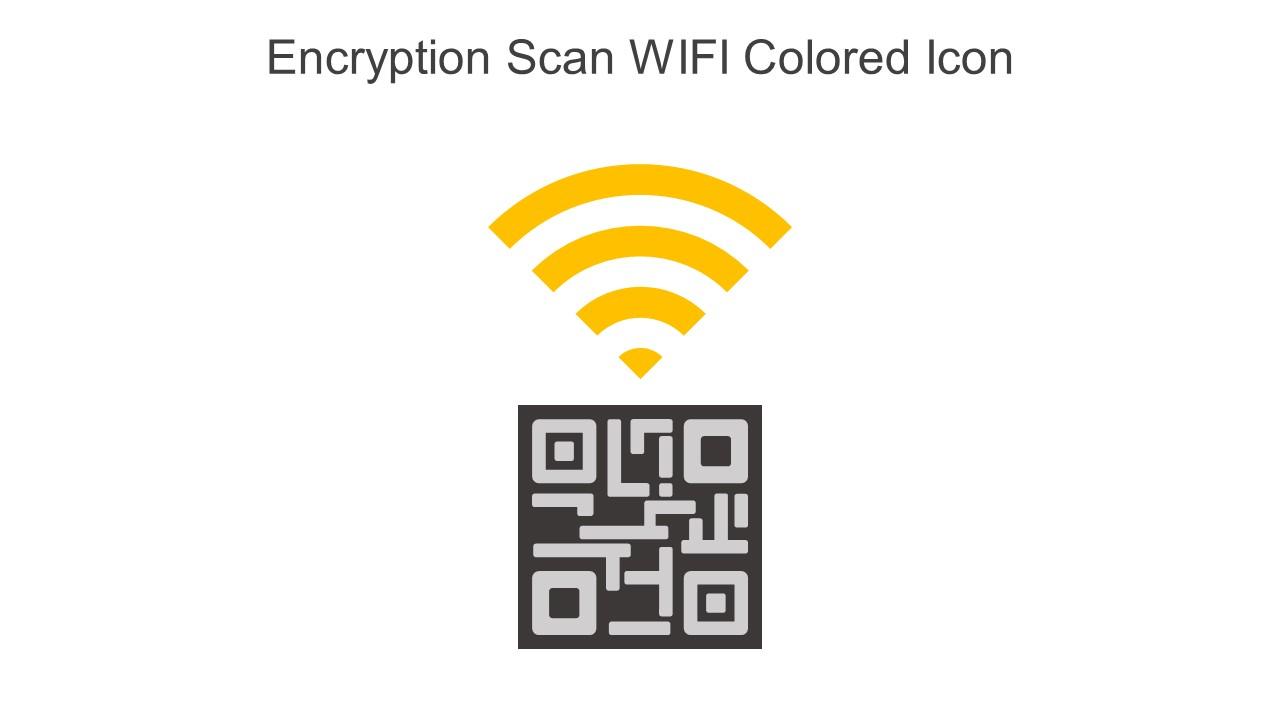 Encryption Scan WIFI Colored Icon In Powerpoint Pptx Png And Editable Eps Format