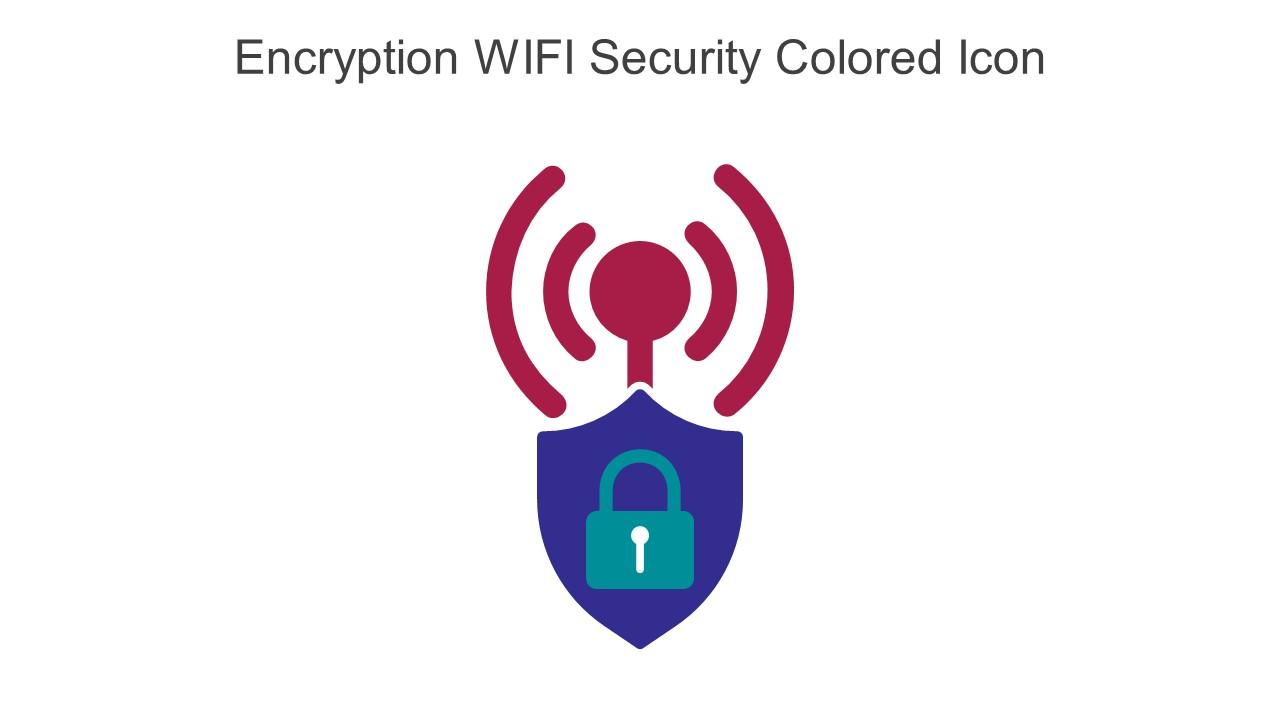 Encryption WIFI Security Colored Icon In Powerpoint Pptx Png And Editable Eps Format