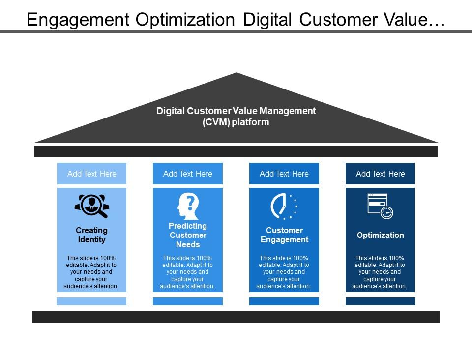 engagement_optimization_digital_customer_value_management_with_icons_Slide01