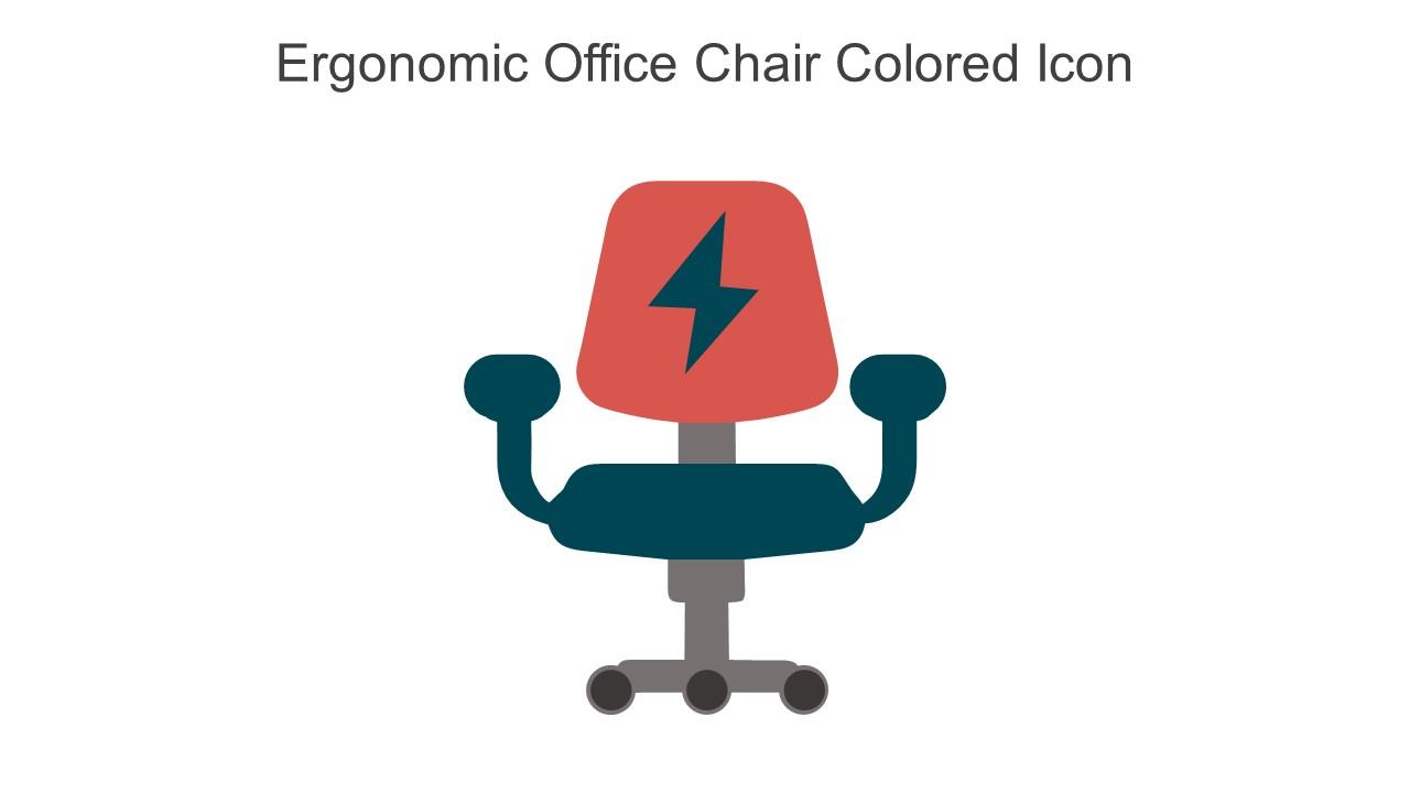 Ergonomic Office Chair Colored Icon In Powerpoint Pptx Png And Editable Eps Format
