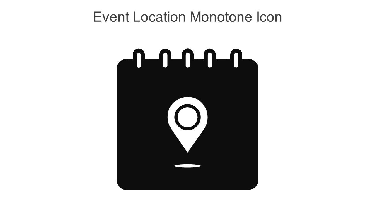 Event Location Monotone Icon In Powerpoint Pptx Png And Editable Eps Format