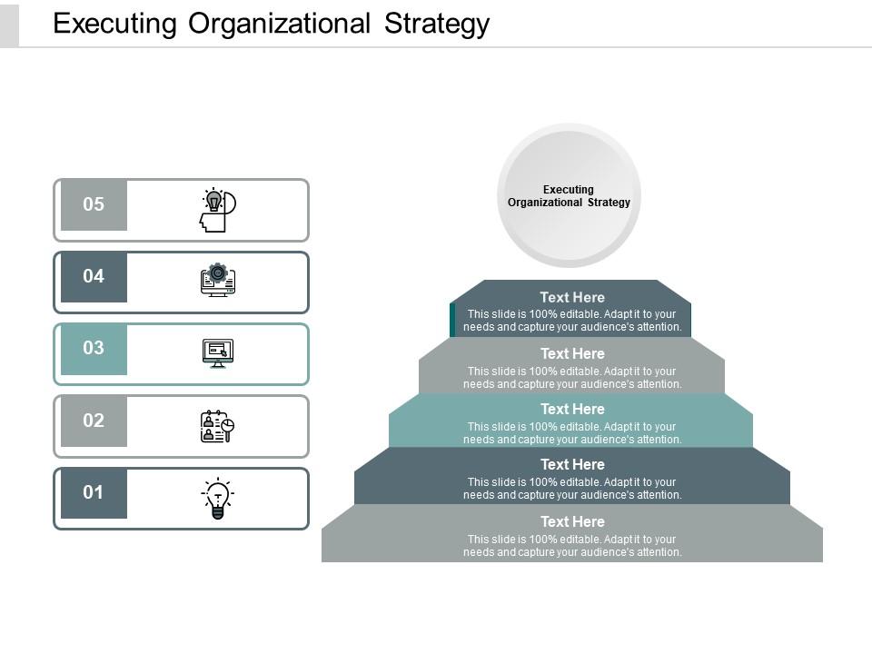 Executing organizational strategy ppt powerpoint presentation icon visuals cpb