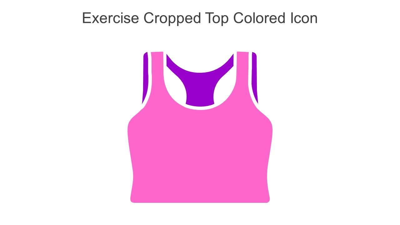 Exercise Cropped Top Colored Icon In Powerpoint Pptx Png And Editable Eps Format