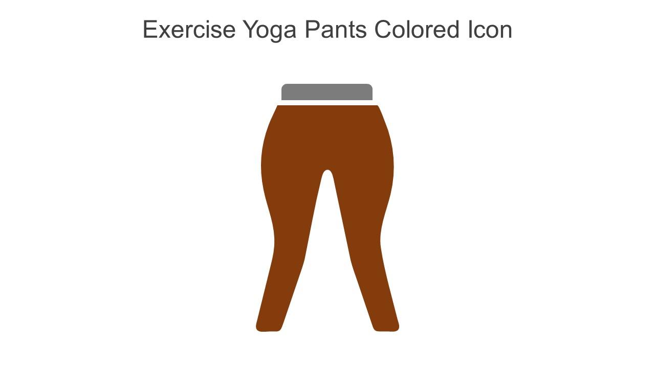 Exercise Yoga Pants Colored Icon In Powerpoint Pptx Png And Editable Eps Format