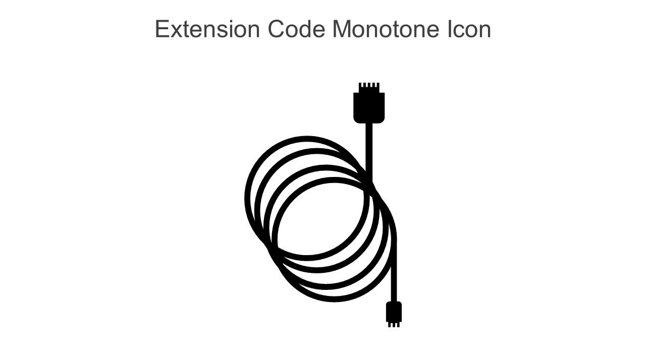 Extension Code Monotone Icon In Powerpoint Pptx Png And Editable Eps Format