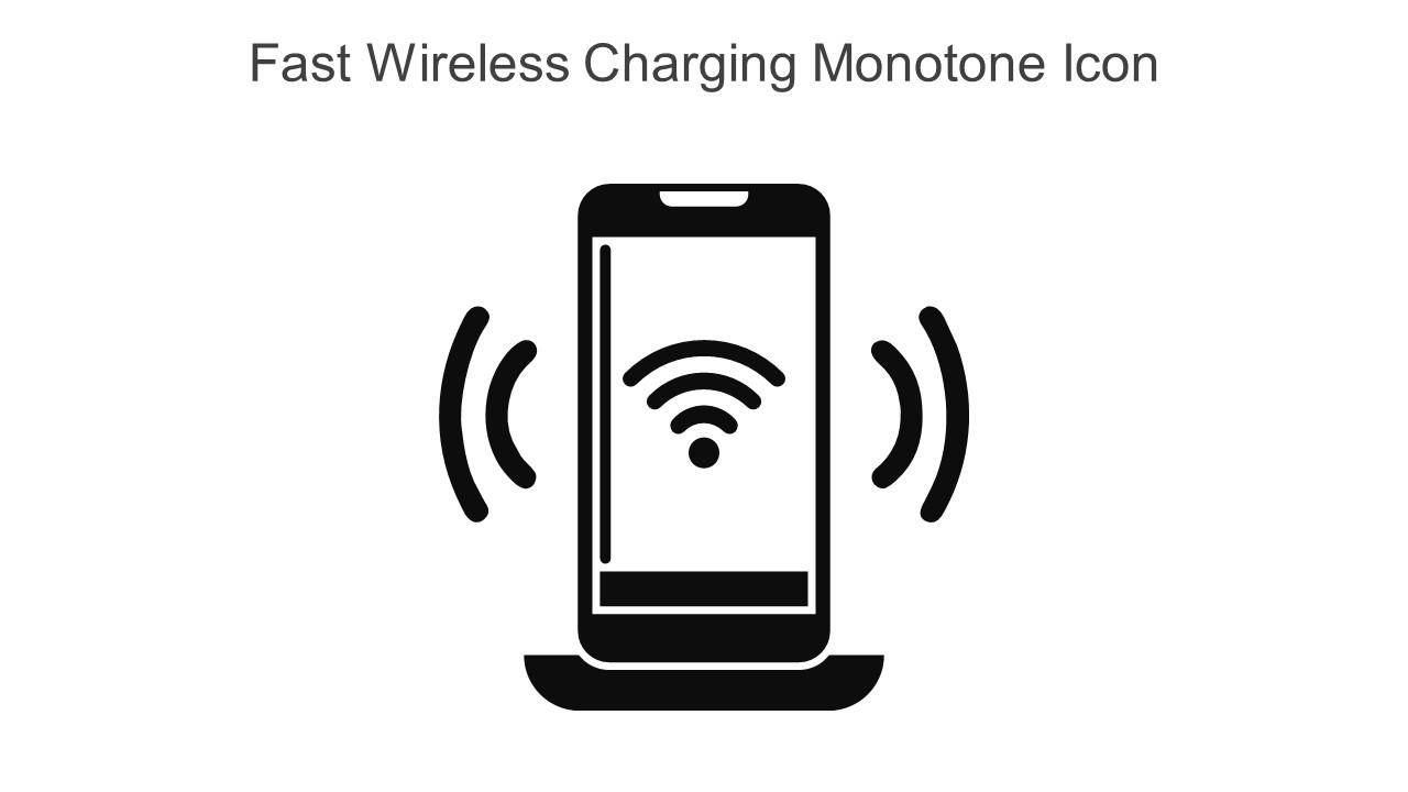 Fast Wireless Charging Monotone Icon In Powerpoint Pptx Png And Editable Eps Format