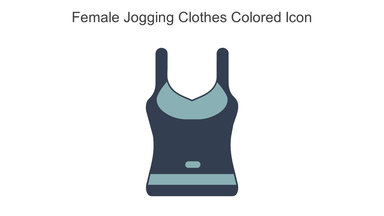 Female Jogging Clothes Colored Icon In Powerpoint Pptx Png And Editable Eps Format