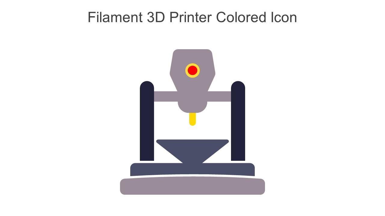 Filament 3D Printer Colored Icon In Powerpoint Pptx Png And Editable Eps Format