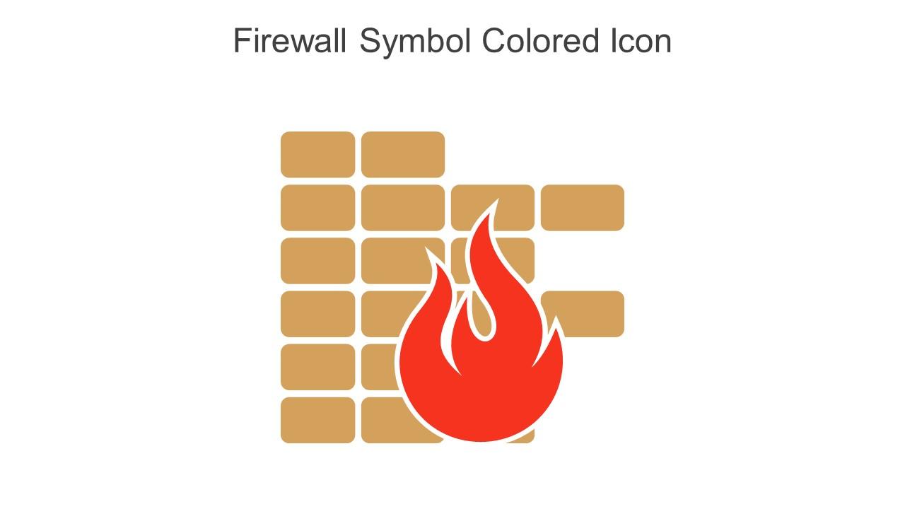 Firewall Symbol Colored Icon In Powerpoint Pptx Png And Editable Eps Format