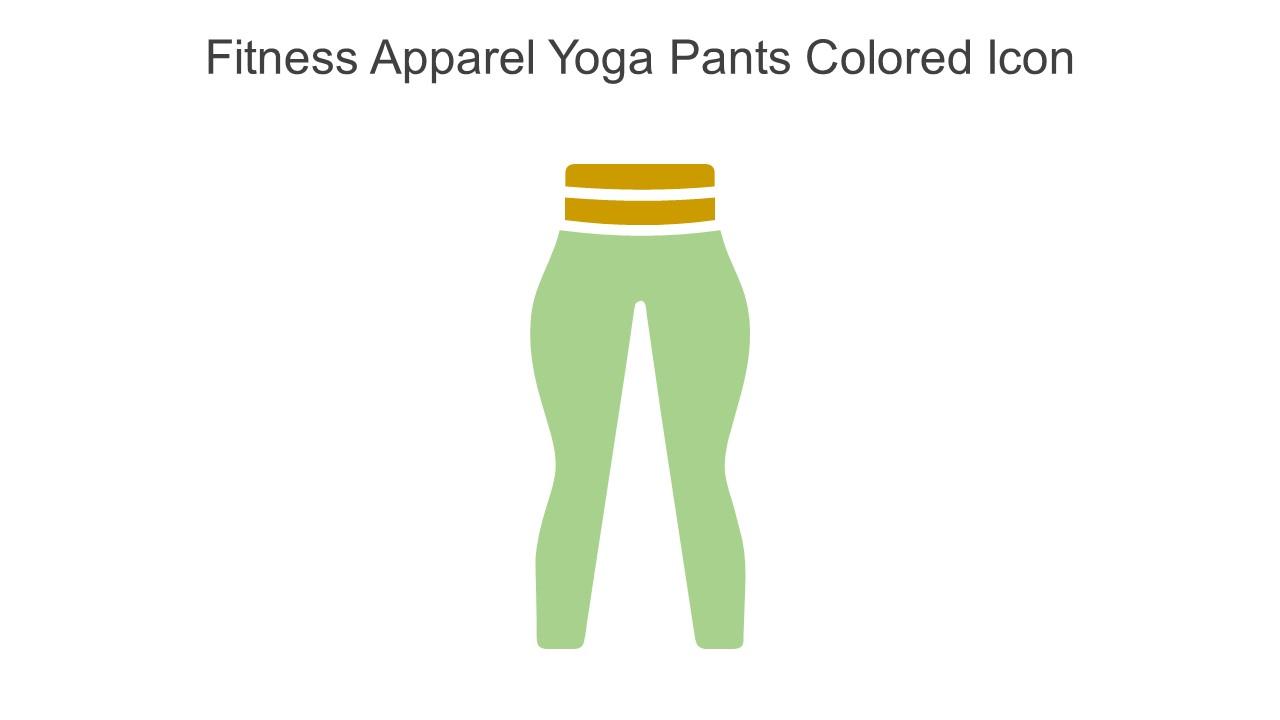 Fitness Apparel Yoga Pants Colored Icon In Powerpoint Pptx Png And Editable Eps Format