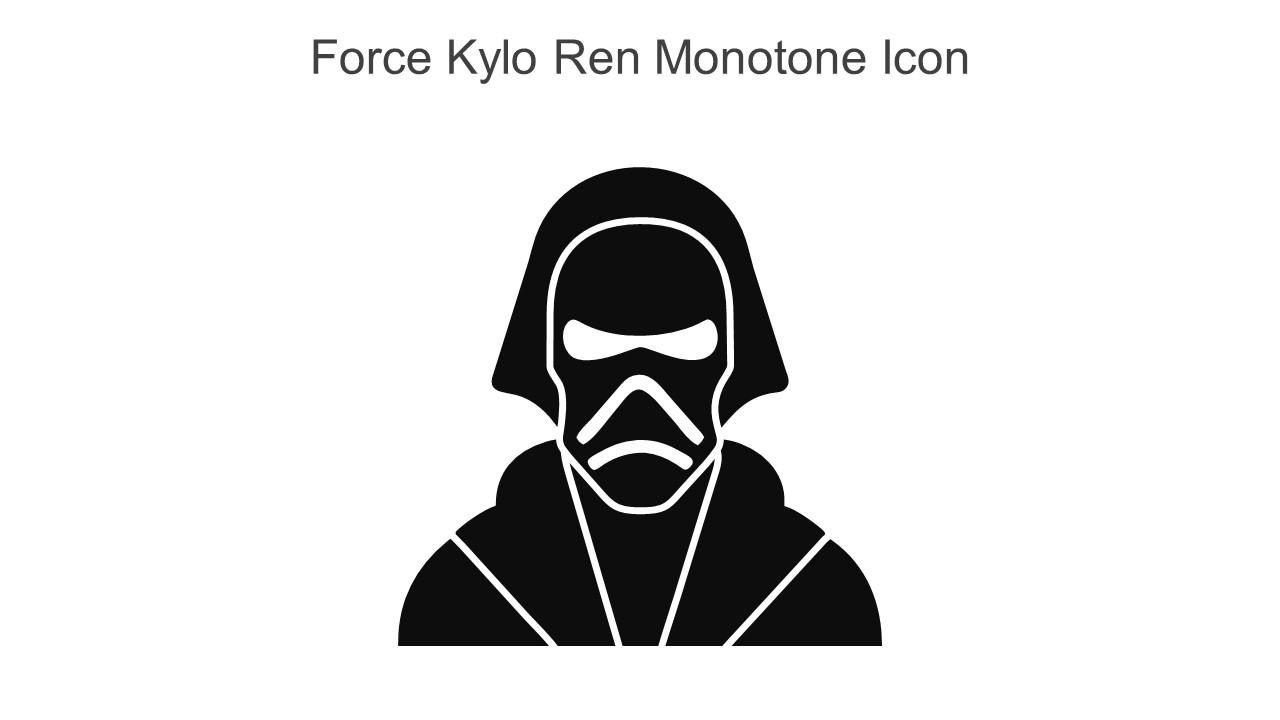 Force Kylo Ren Monotone Icon In Powerpoint Pptx Png And Editable Eps Format