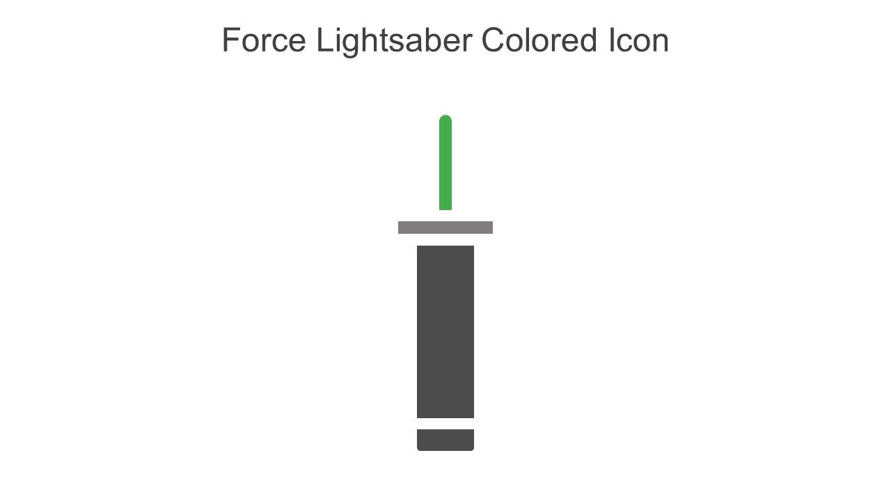 Force Lightsaber Colored Icon In Powerpoint Pptx Png And Editable Eps Format
