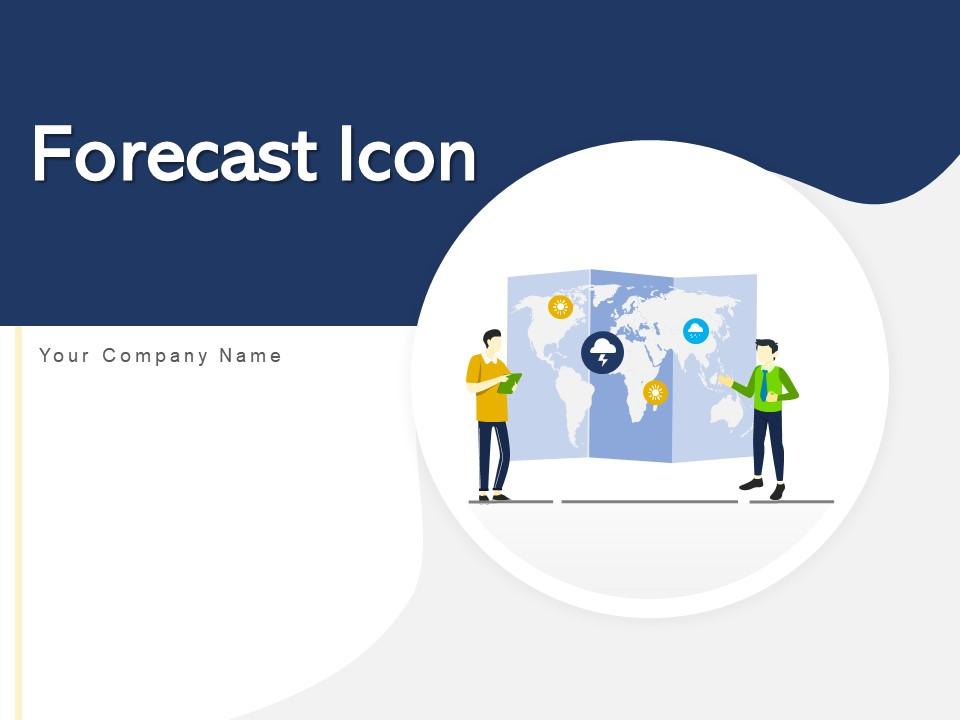 Forecast Icon Business Meteorology Smartphone Revenue Strategy
