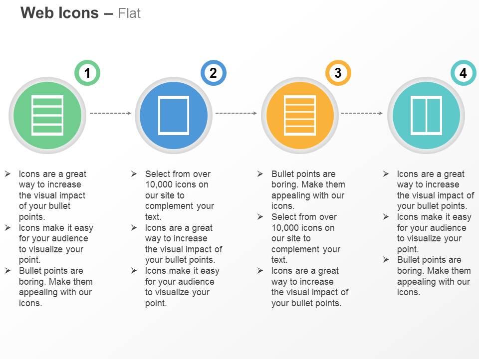 four_segments_one_page_five_tags_two_page_ppt_icons_graphics_Slide01
