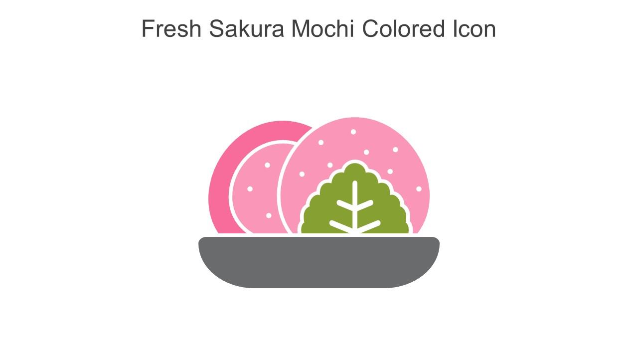 Fresh Sakura Mochi Colored Icon In Powerpoint Pptx Png And Editable Eps Format